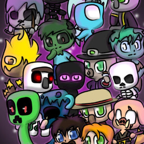 chibi_minecraft_poster_by_percymakesart_dgehujm-fullview